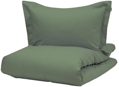 Kingsize sengetøj 230x220 cm - Grøn - Jacquardvævet - 100% egyptisk bomuldssatin - Turistrib Turiform
